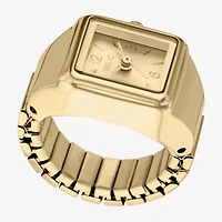 Relic By Fossil Relic By Fossil Women'S Gold Tone Ring Watch Zr44200 Mens Gold Tone Stainless Steel Bracelet Watch Zr44200