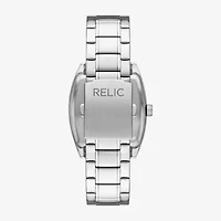 Relic By Fossil Mens Silver Tone Stainless Steel Bracelet Watch Zr77346