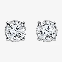 ( I/SI2 ) 2 CT. T.W. Lab-Grown Diamond Sterling Silver or 14K Gold over Round Stud Earrings