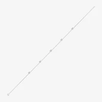 Enchanted Disney Fine Jewelry Cinderella (I / I2) Womens Sterling Silver 18 Inch Cable Chain Necklace