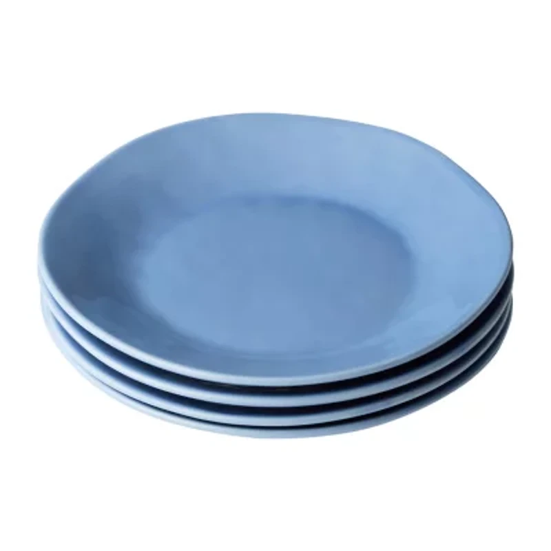 Certified International Linen Cream 4-pc. Stoneware Salad Plate
