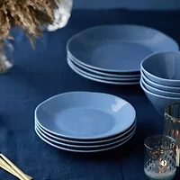 Certified International Linen Cream 4-pc. Stoneware Salad Plate