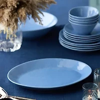 Certified International Cloudy Sky Stoneware Serving Platter