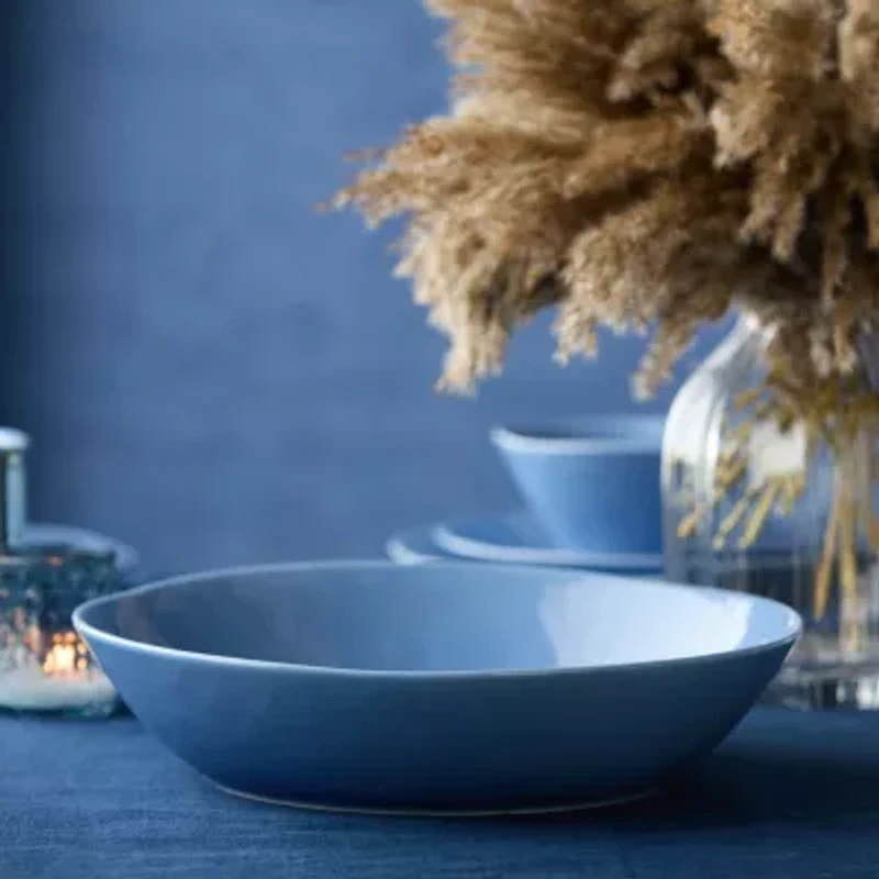 Certified International Linen Cream Stoneware Pasta Bowl