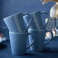 Certified International Linen  Cream 4-pc. Coffee Mug
