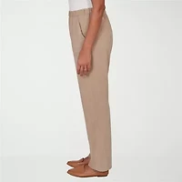 Alfred Dunner Grand Bazaar Womens Misses Short Straight Mid Rise Pull-On Pant