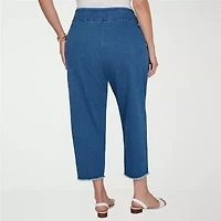 Alfred Dunner Camden Market Womens Ankle Mid Rise Pant