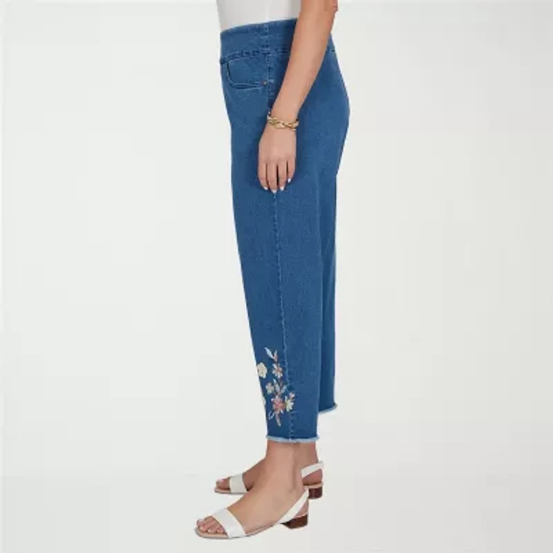 Alfred Dunner Camden Market Womens Ankle Mid Rise Pant