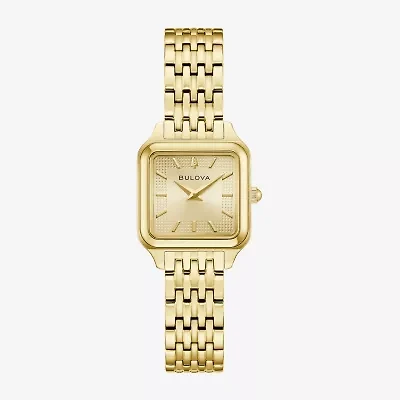 Bulova Womens Gold Tone Stainless Steel Bracelet Watch 97l191