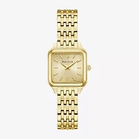 Bulova Womens Gold Tone Stainless Steel Bracelet Watch 97l191