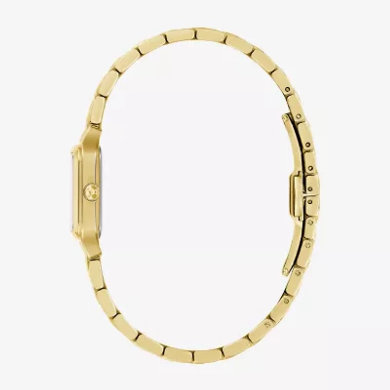 Bulova Womens Gold Tone Stainless Steel Bracelet Watch 97l191