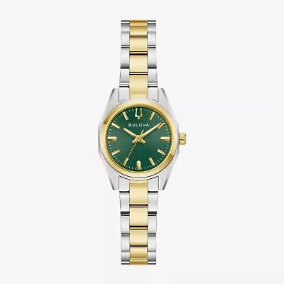 Bulova Womens Two Tone Stainless Steel Bracelet Watch 98l329