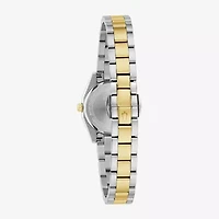 Bulova Womens Two Tone Stainless Steel Bracelet Watch 98l331
