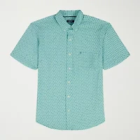 IZOD Breeze Mens Short Sleeve Classic Fit Big and Tall Button-Down Shirt