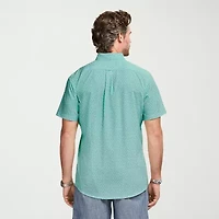 IZOD Breeze Mens Short Sleeve Classic Fit Big and Tall Button-Down Shirt