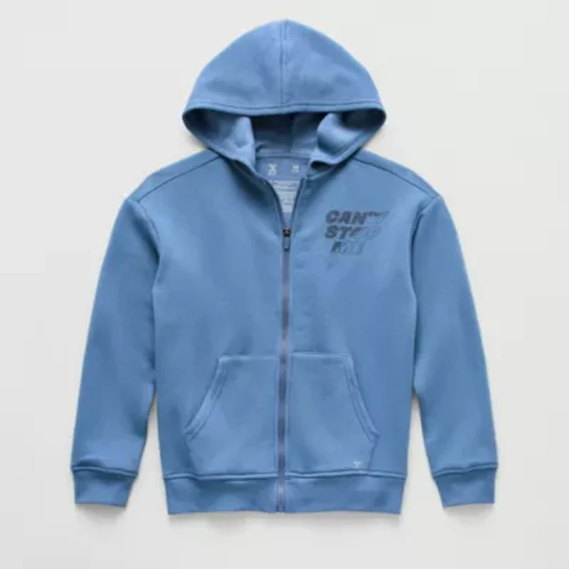 Xersion Little & Big Kid Boys Long Sleeve Fleece Zipper Active Hoodie