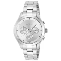 Invicta® Womens Silver Tone Stainless Steel Angel Bracelet Watch 12465