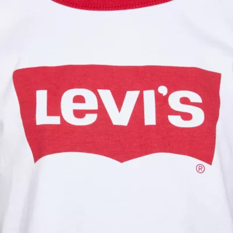 Levi's® Retro Ringer Big Kid Girls Round Neck Short Sleeve Regular Fit Graphic T-Shirt
