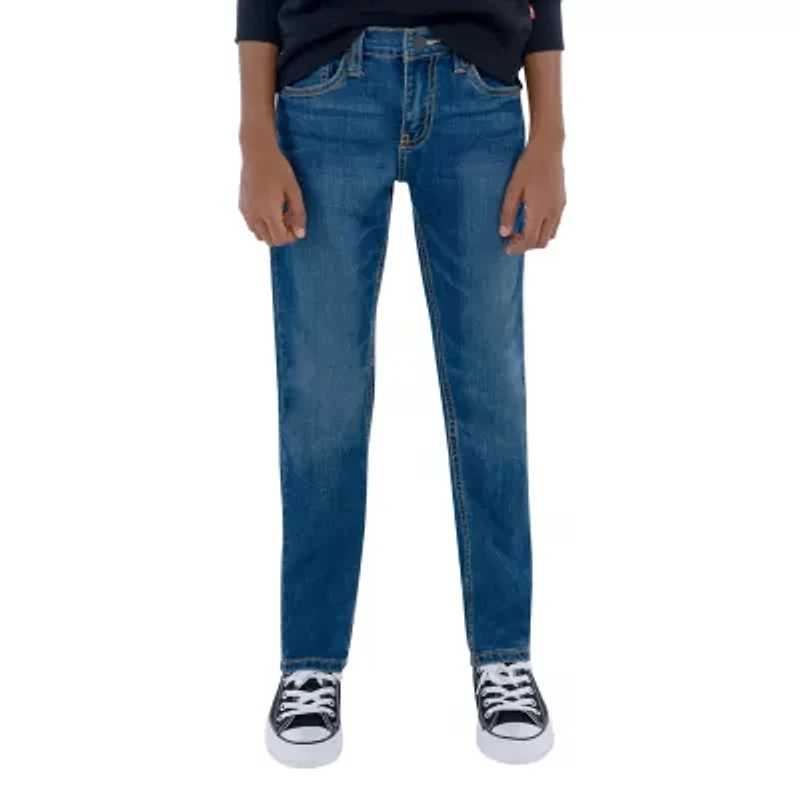 Levi's Big Kid Boys Adjustable Waist Stretch Fabric Performance 511 Slim Fit Jean