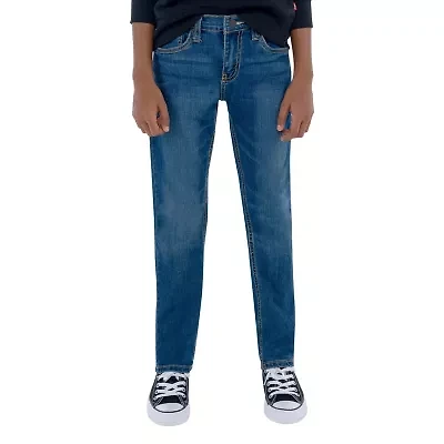 Levi's Big Kid Boys Adjustable Waist Stretch Fabric Performance 511 Slim Fit Jean