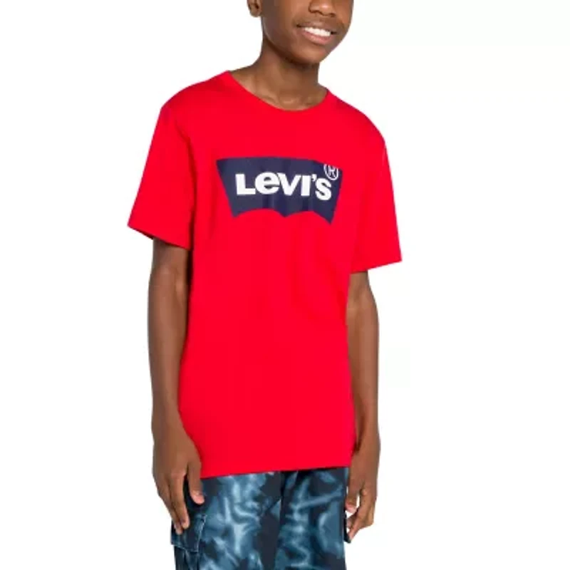 Levi's® Batwing Big Kid Boys Crew Neck Short Sleeve Regular Fit Graphic T-Shirt