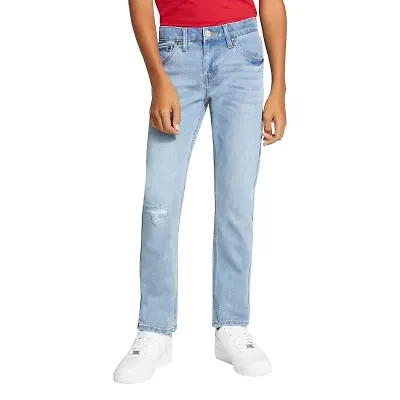 Levi's Big Kid Boys Adjustable Waist Mid Rise 511 Slim Fit Jean