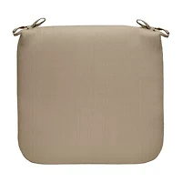 Arm Chair Herringbone Print With Ties Fade Resistant Patio Chair Cushion