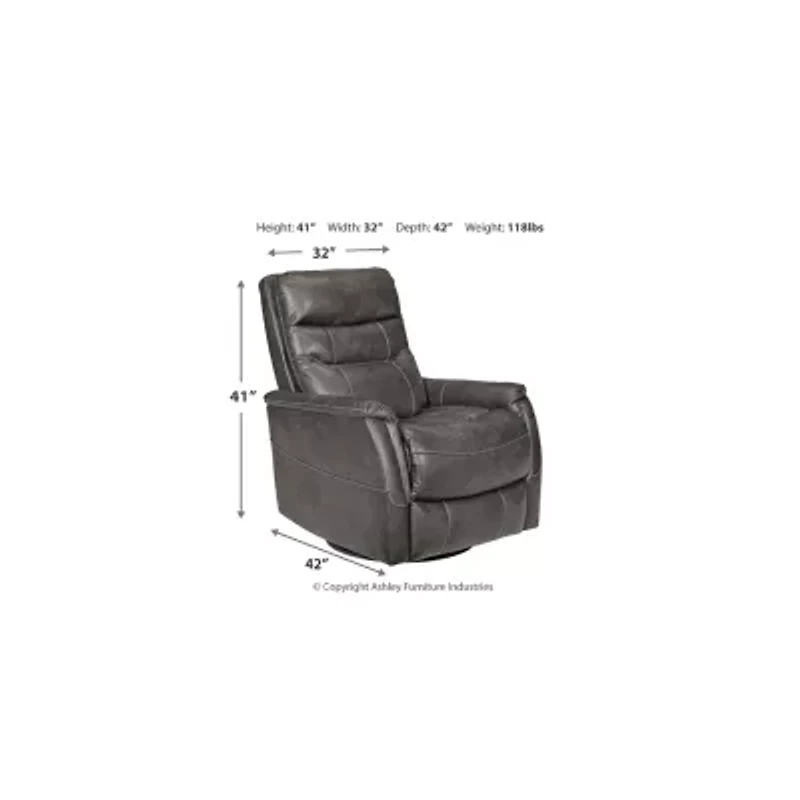 Signature Design by Ashley® Riptyme Swivel Pad-Arm Recliner