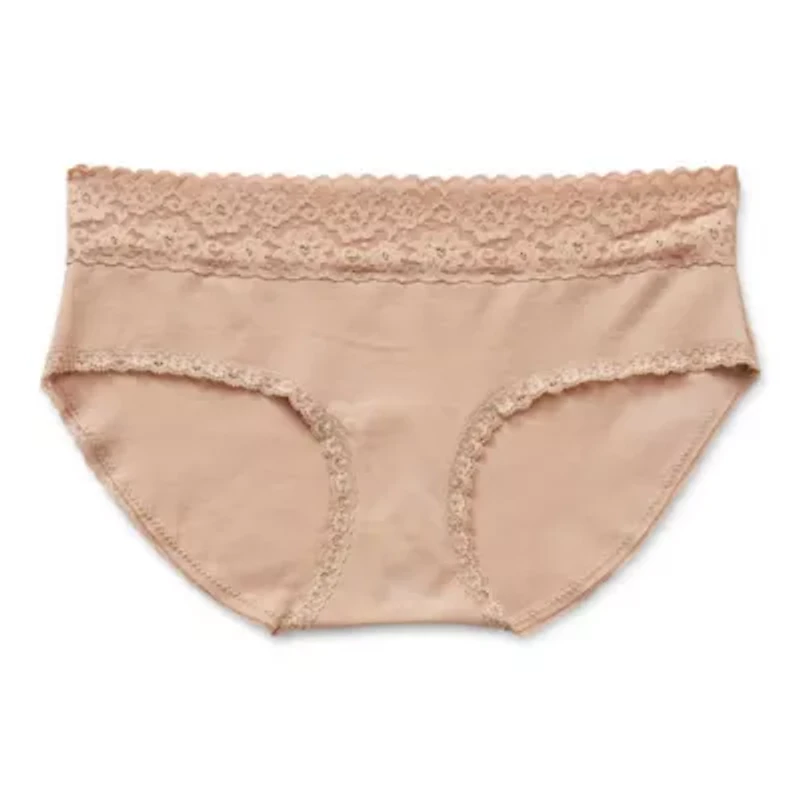 Arizona Body Cotton with Lace Hipster Panty