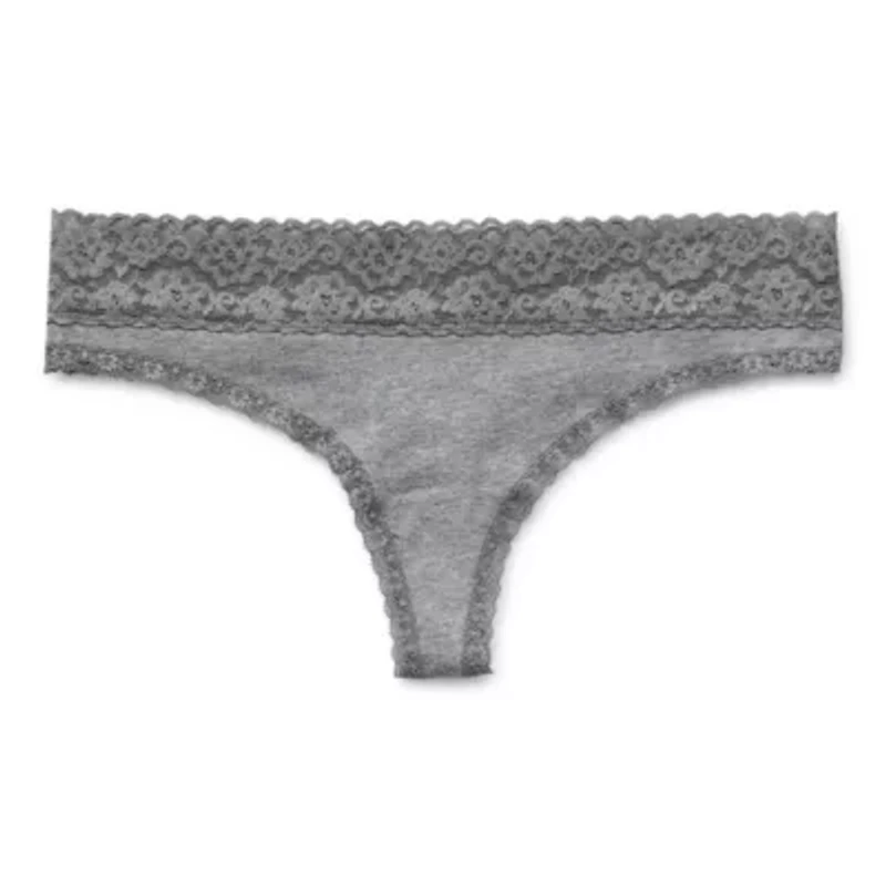 Arizona Body Cotton with Lace Thong