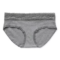 Arizona Body Cotton with Lace Hipster Panty