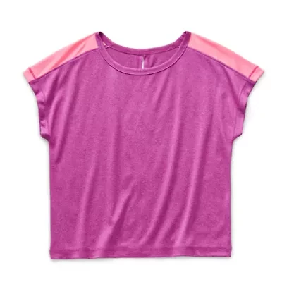 Xersion Little & Big Kid Girls Crew Neck Short Sleeve Active T-Shirt
