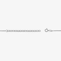 Womens Genuine Black Onyx Sterling Silver Round 18 Inch Pendant Necklace