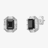 Genuine Black Onyx Sterling Silver 10mm Stud Earrings