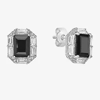 Genuine Black Onyx Sterling Silver 10mm Stud Earrings