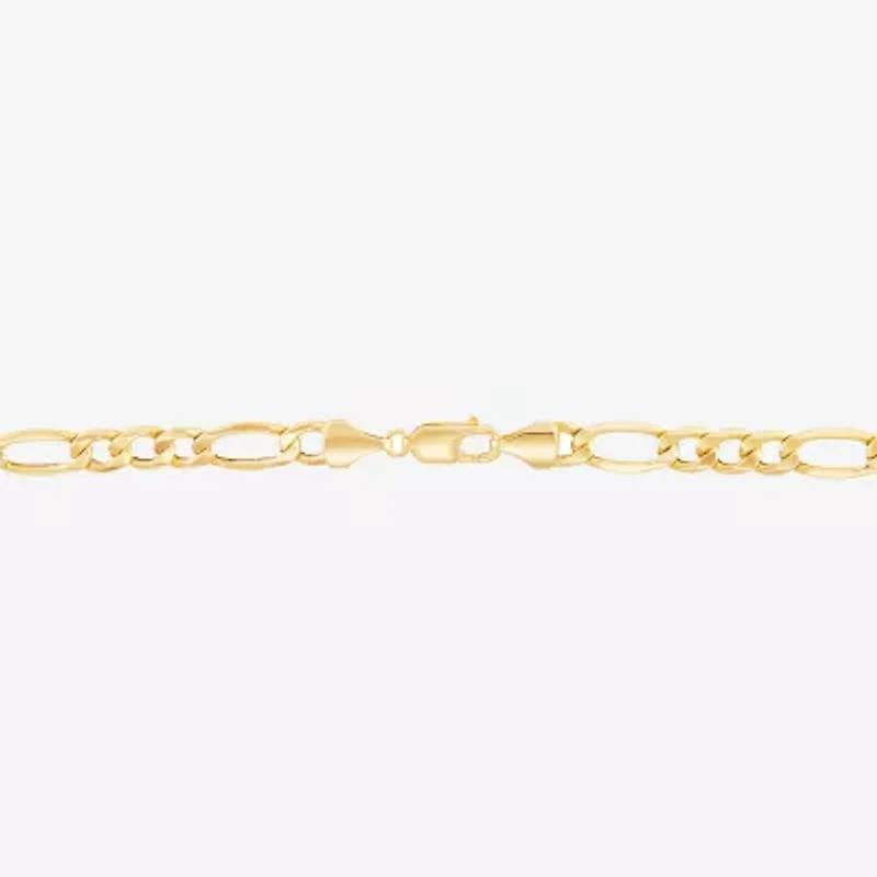 Gold Opulence Unisex Adult 10K Gold Solid 10 Inch Link Bracelet