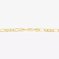 Gold Opulence Unisex Adult 10K Gold Solid 10 Inch Link Bracelet