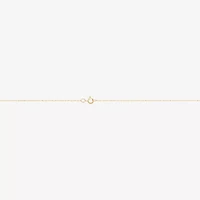 Womens 10K Gold Moon Pendant Necklace