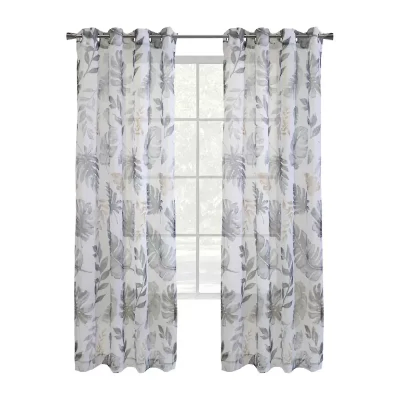 Alba Grommet Top Sheer Single Curtain Panel