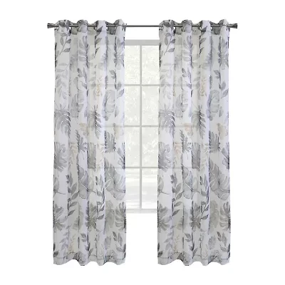 Alba Grommet Top Sheer Single Curtain Panel