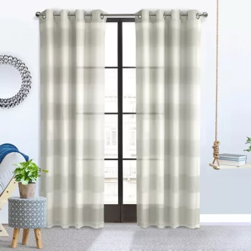 Paraiso Grommet Top Sheer Single Curtain Panel