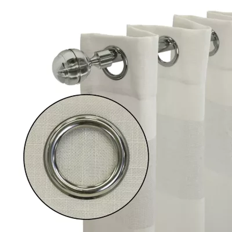 Paraiso Grommet Top Sheer Single Curtain Panel