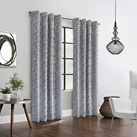 Paraiso Jacquard Grommet Top Energy Saving Blackout Single Curtain Panel