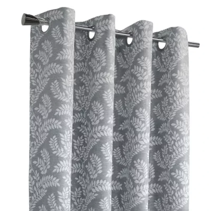 Paraiso Jacquard Grommet Top Energy Saving Blackout Single Curtain Panel