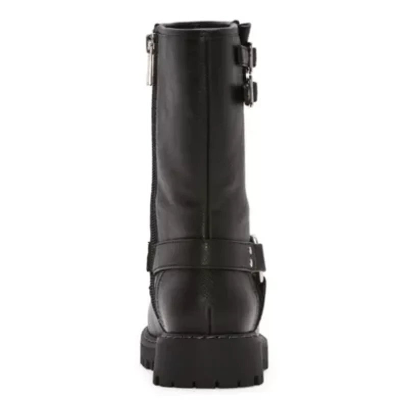 Thereabouts Little & Big Girls Dakota Flat Heel Motorcycle Boots