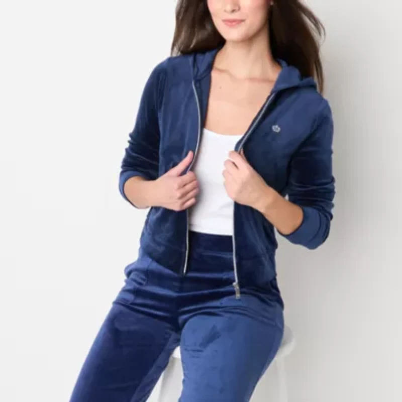 Juicy By Couture Womens Juniors Midweight Track Jacket