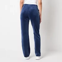 Juicy By Couture Womens Straight Mid Rise Juniors Track Pant