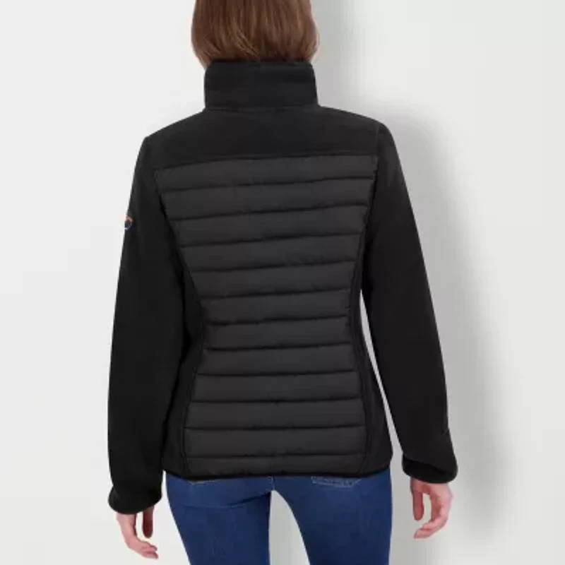 Hfx Womens Fleece Easy-on + Easy-off Midweight Quilted Jacket