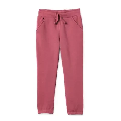 Okie Dokie Toddler Girls Cuffed Regular Fit Jogger Pant