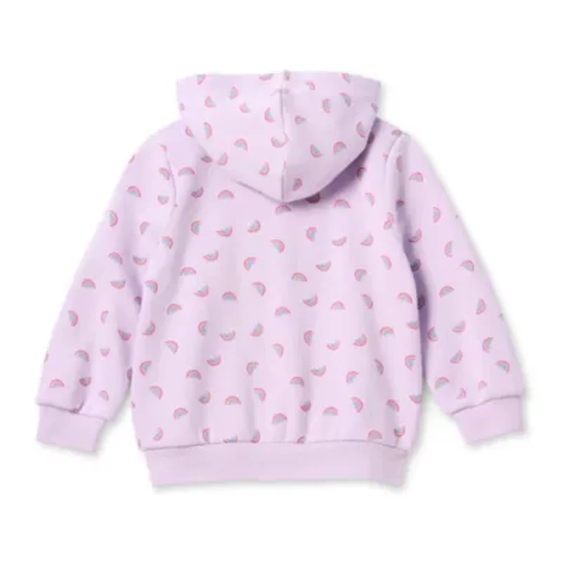 Okie Dokie Girls Fleece Hooded Lightweight Puffer Jacket